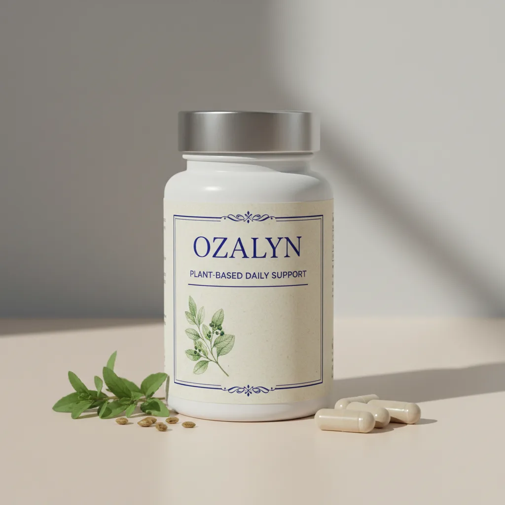 Ozalyn plantaardig voedingssupplement fles, 120ml paars, witte dop